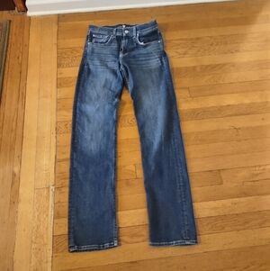 7 For All Mankind Slimmy Blue Bootcut Jeans size 30 Premium Denim Grunge Western